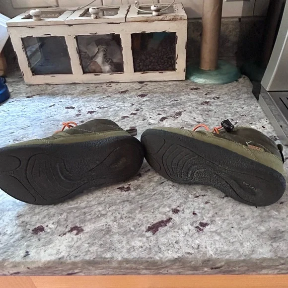 Keen Kids Howser II Waterproof Olive and Orange Boots - Picture 5 of 10